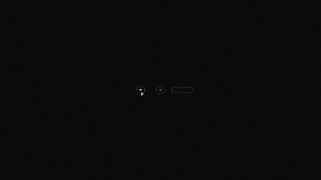 Animated like, share, and subscribe buttons with a premium gold fill effect on a dark background. Ideal for YouTube end screens, social media marketing, and vlogger video content creation.