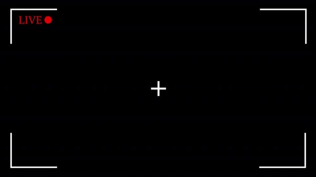 Live Button Frame Animation | Blinking Red Circle, Live Streaming & Broadcast Icon | Transparent Background, 4K Alpha Channel
