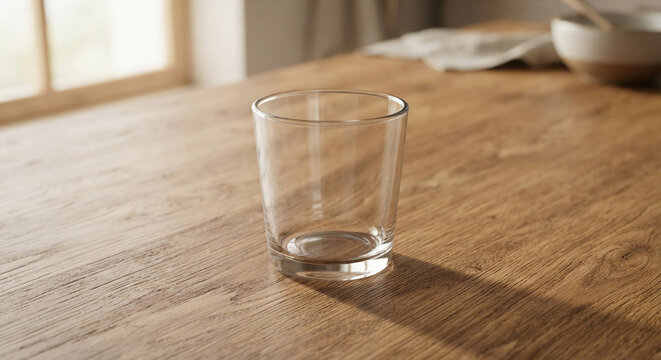 Empty water glass