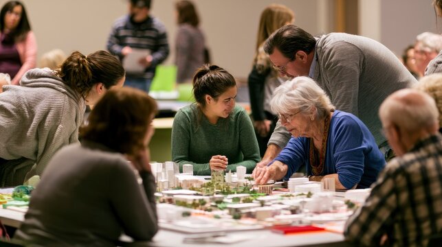 Community Workshop on Urban Planning with Participants Engaged in Design