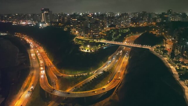 The bridge connecting the districts of Miraflores and Barranco in Lima is the Bridge of Peace.