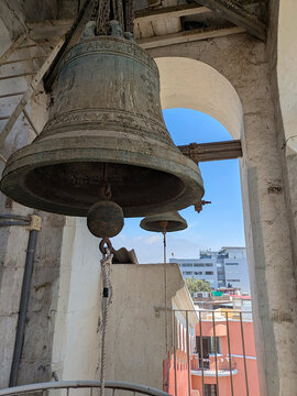 Bell Tower of La Recoleta Monastery in Arequipa