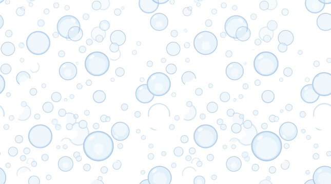 Water bubbles abstract vector pattern for aquatic design 6