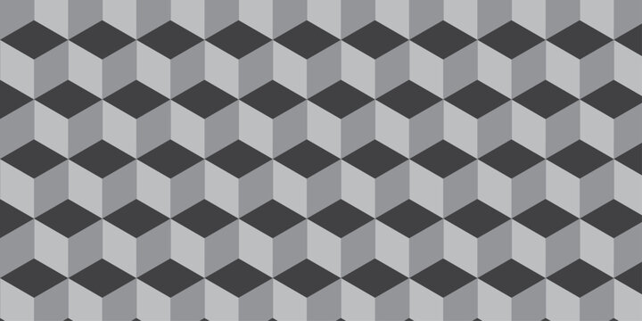 abstract square black grid tiles wall cubic square shape diamond contour texture. cube geometric wall and floor diamond hexagon triangle wallpaper background.