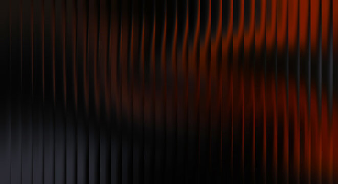 Vertical black and red wavy stripes with soft gradient lighting