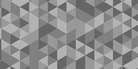 Obraz premium Abstract overlap randomly element layout diamond triangle mosaic paper. black and gray low polygon web business triangle brochure layer space texture background.