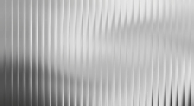 Abstract background, of vertical metallic, ribs with soft lighting
