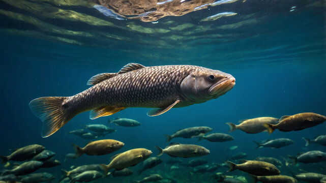 lungfish in the water