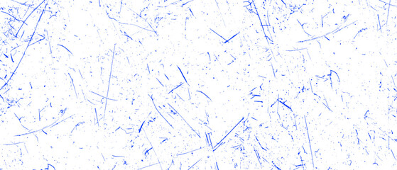 Blue distressed scratch texture with scattered hand drawn marks, fine ink lines and rough worn surface effect © Bakhtwar