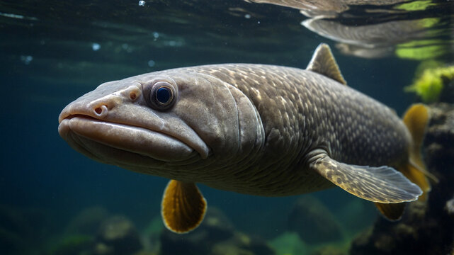 lungfish in aquarium