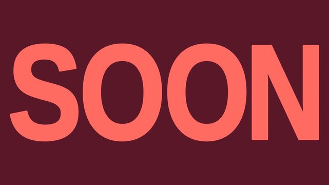 Kinetic Typography Animated Text Teaser Featuring COMING SOON