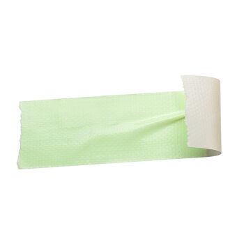 Green Protective Masking Tape Strip with Curled End