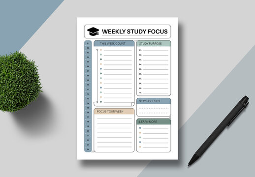 Planner Template Layout