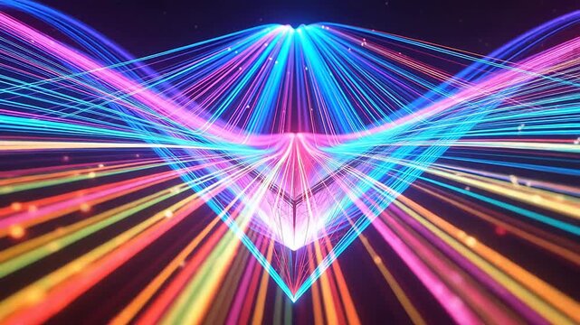 Merging Worlds: Vibrant Threads Flowing into Unified Digital Core