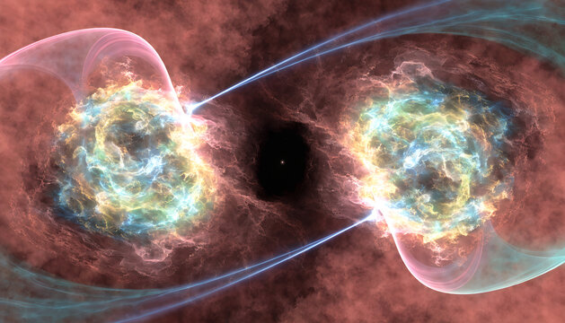 Herbig haro object two glowing knots shocked