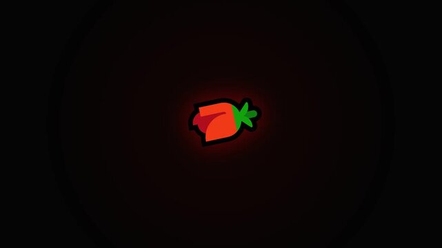 illustration video of a red rose