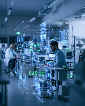 Biomedical engineer secures AI-protected data in lab setting