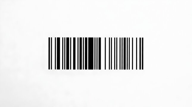  Close-up of a standard retail product barcode label on a clean white background