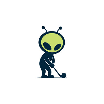 Alien Golf Logo