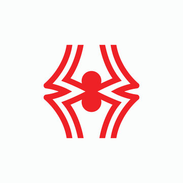 Spider logo template vector and icon