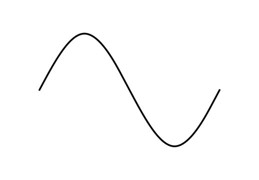 pure sin wave. Sinusoidal wave diagram 
