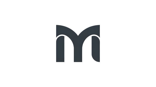 Elegant minimalist monogram logo combining letters M and Y in a modern creative typography style