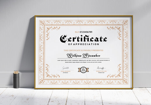 Certificate Layout
