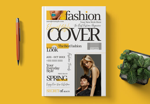 Fashion Magazine Cover Template