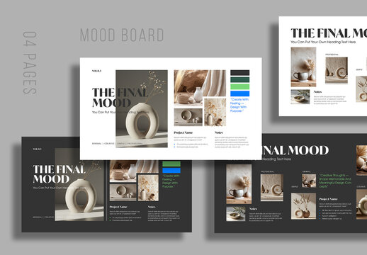 Minimal Creative Mood Board Template