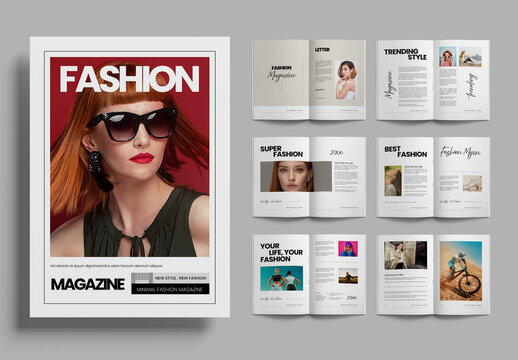 Fashion Magazine Layout Template