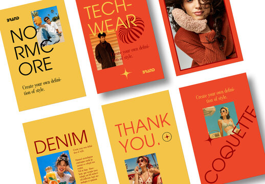 Modern Fashion Social Media Template With Bold Typography and Editorial Style
