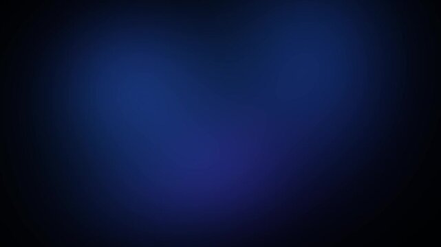 Soft glowing black and navy blue lights drifting on dark background, seamless abstract gradient loop for corporate titles and night themes