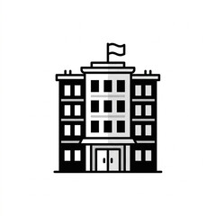 Fototapeta premium vector illustration of a building