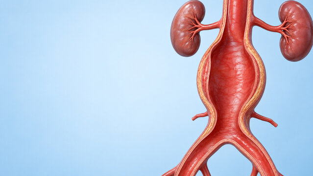 Fusiform Aneurysm on a Curved Aorta