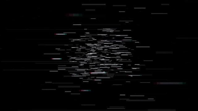 Abstract Chrono Static Cyber Vortex Seamless Motion Loop 4K