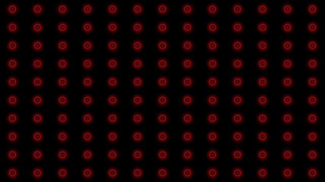 Dots Pattern with Red Circles on a Black Background. Abstract Geometric Design for Website or Print Media. and Texture