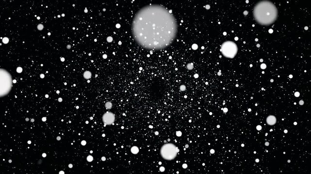 Large bright light passing through a star field