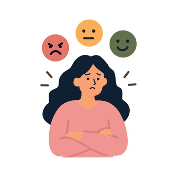 Menopause Mood Swings and Emotional Changes Illustration