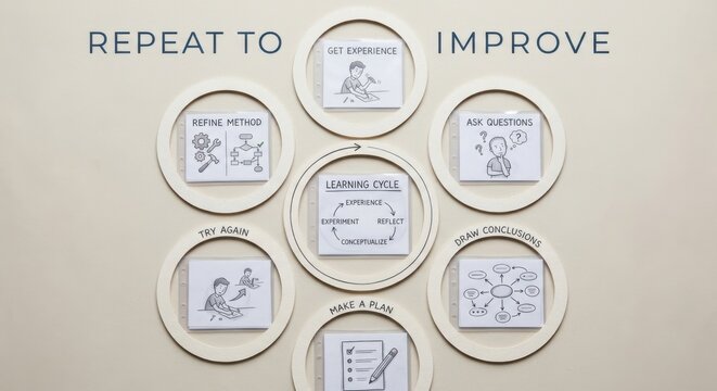 Learning Cycle Diagram for Continuous Improvement and Skill Development