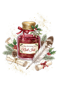 Cranberry Christmas Ink Bottle.svg