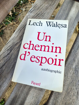 Lorient, France - September 2, 2026: Lech Walesa An Autobiography.