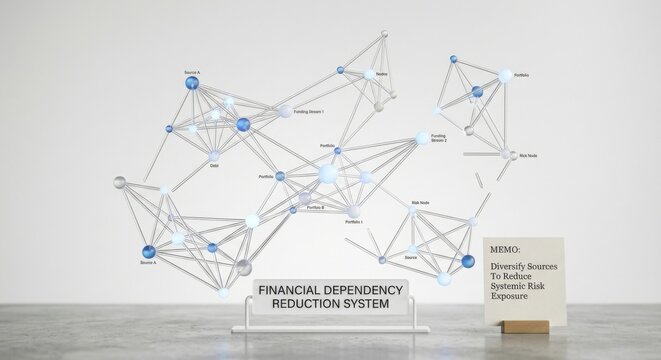 Financial Dependency Reduction System Network Visualization