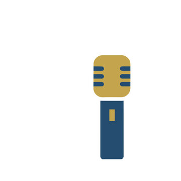 Retro microphone icon