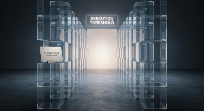 Transparent Cubes Path Leading to Execution Threshold