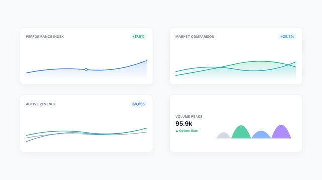 Infographic Data Chart Animation Background