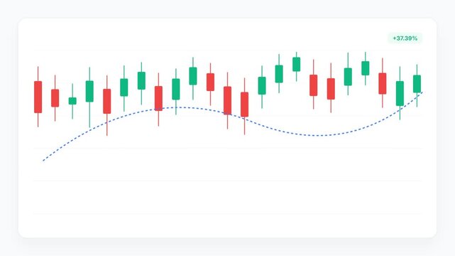 Infographic Data Chart Animation Background