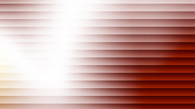Abstract red and white striped background with smooth horizontal lines and glowing light effects for modern design