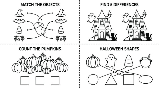 Christmas Educational Worksheet With Matching Counting Coloring And Holiday Object Recognition Activities
