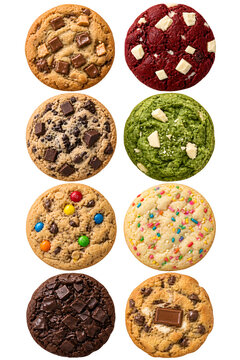 Assorted Gourmet Cookies Collection with Chocolate, Matcha, Red Velvet and Sprinkles