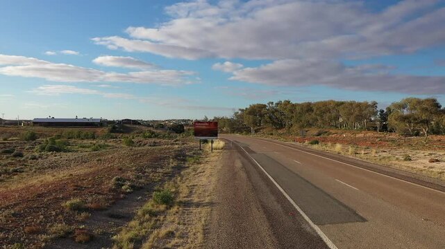 Australian Outback. South Australia. Andamooka. Opal town from air